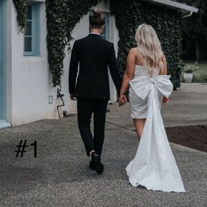 White Dress - bow back